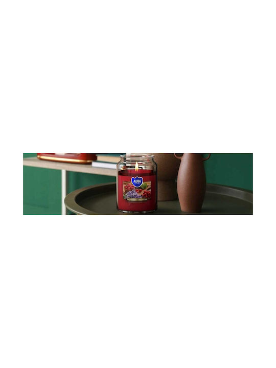 Aura Glass Aromatic Candle In Jar With Cinnamon Scent