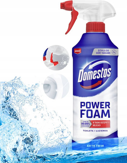 Domestos Професионален Power Почистващ Продукт За Баня Спрей За Тоалетна С Аромат Свежест 435мл