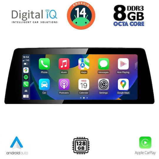 Digital IQ Ηχοσύστημα Αυτοκινήτου για BMW G30 2017-2024 (Bluetooth/USB/WiFi/GPS/Apple-Carplay/Android-Auto) με Οθόνη Αφής 10.25"