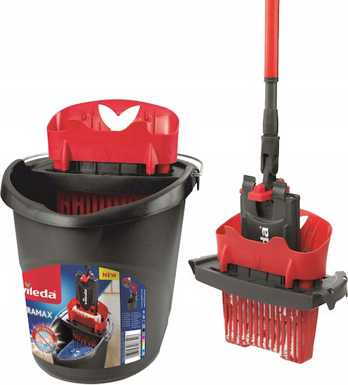 Vileda Găleată cu Stoarcător din Plastic Ultramax Capacitate 13l
