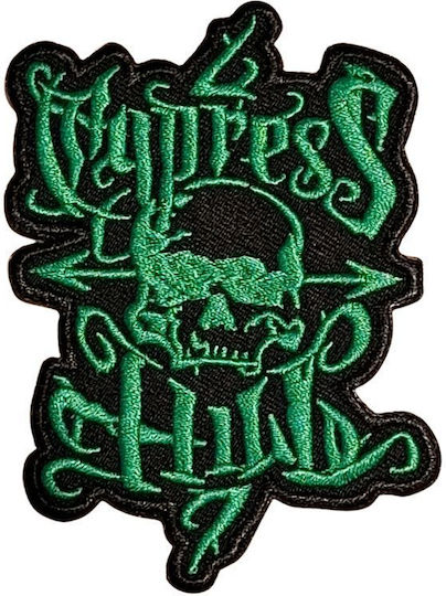 Ραφτό Horns Up Skull Woven Iron On Embroidered Patch Hru66wip