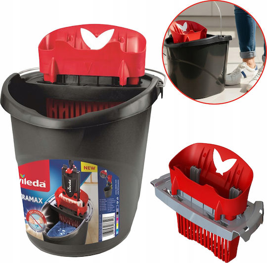 Vileda Găleată cu Stoarcător din Plastic Ultramax Capacitate 13l