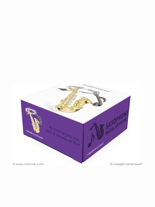 Μπρελόκ Saxophone Μεταλλικό Χρυσό ΜΤΜ400-01