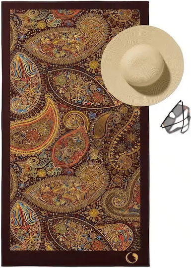 Borea Microfiber Body Towel Brown 180x90cm
