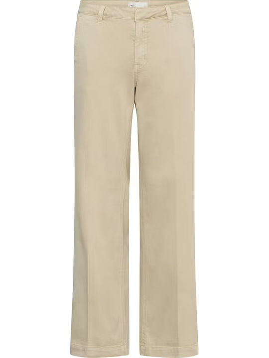 Women's Jean Pants in Straight Leg Style Ecru