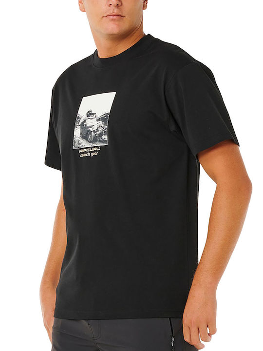 Herrenblusen Kurzarm T-Shirts Schwarz