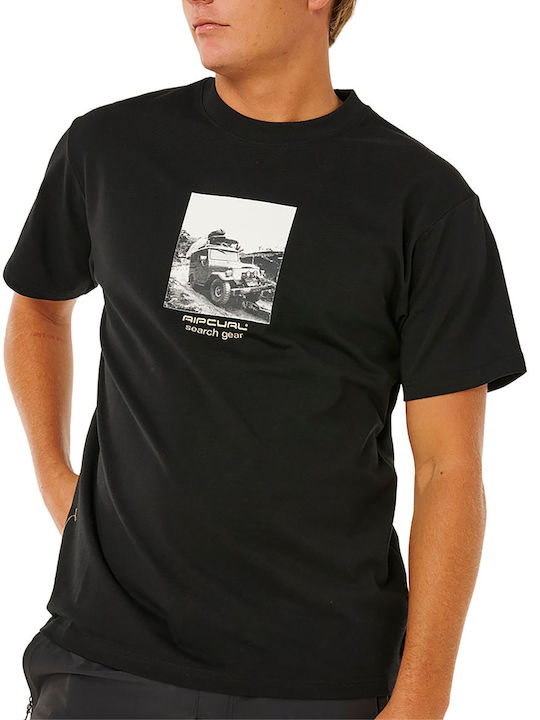Herrenblusen Kurzarm T-Shirts Schwarz