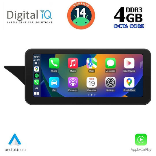 Digital IQ Car Audio System for Mercedes-Benz GLK 2013-2017 (Bluetooth/USB/AUX/WiFi/GPS/Apple CarPlay/Android Auto) with 10.25" Touch Screen