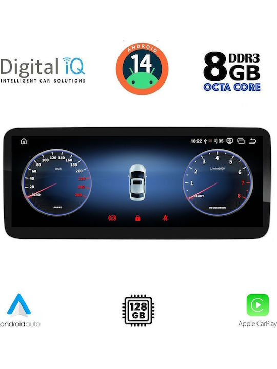 Digital IQ Car Audio System for Mercedes-Benz B Class 2015-2019 Bluetooth USB AUX WiFi GPS Apple CarPlay Android Auto with 10.25" Touch Screen
