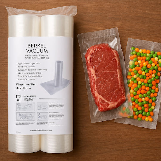 Set 2 Vacuum Food Sealing Rolls 30x600 Cm Berkel Bkl001068