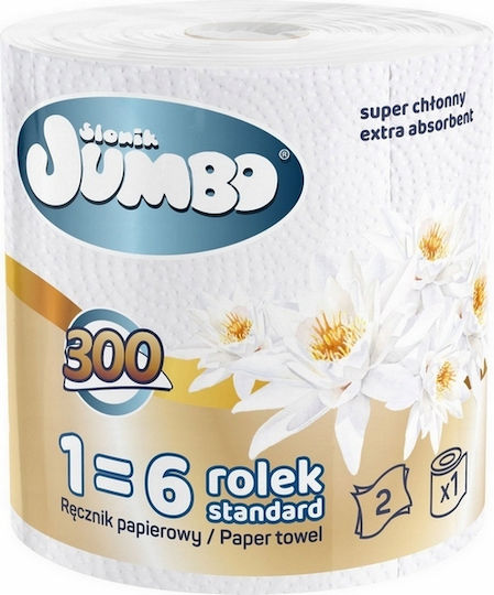 Paper Towel 1-ply Elephant Jumbo Maxi 300 Sheets 2-ply 30 Pcs