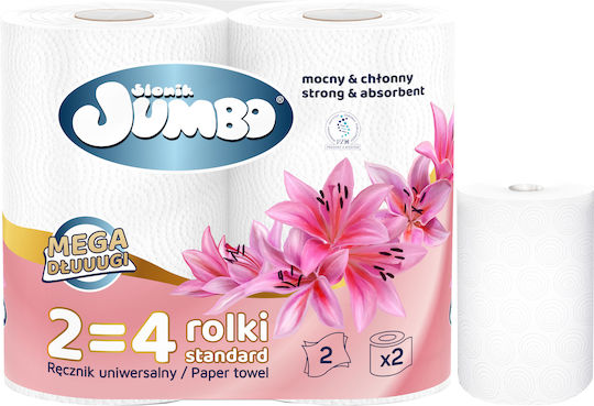 Paper Towel 2-ply Słonik Jumbo Mega Extra Long White 2w 60 Rolls