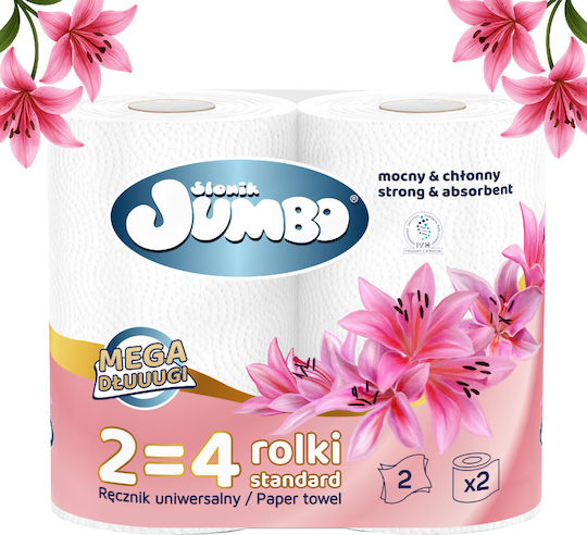 Paper Towel 2-ply Słonik Jumbo Mega Extra Long White 2w 60 Rolls