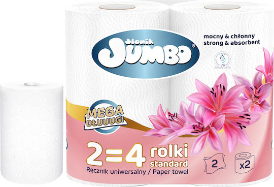 Paper Towel 2r Słonik Jumbo Mega Extra Long White 2-ply 30 Rolls