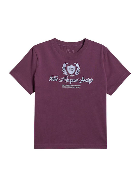 Damen T-shirt Burgundisch