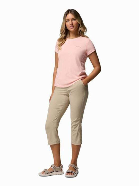 Women's Blouse Short Sleeve Pink