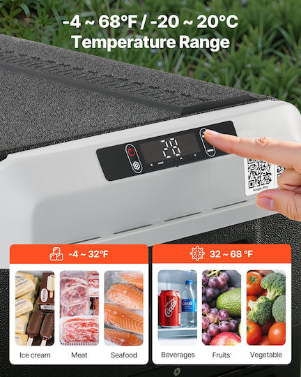 Vevor Portable Fridge 40L 12V 100-240V