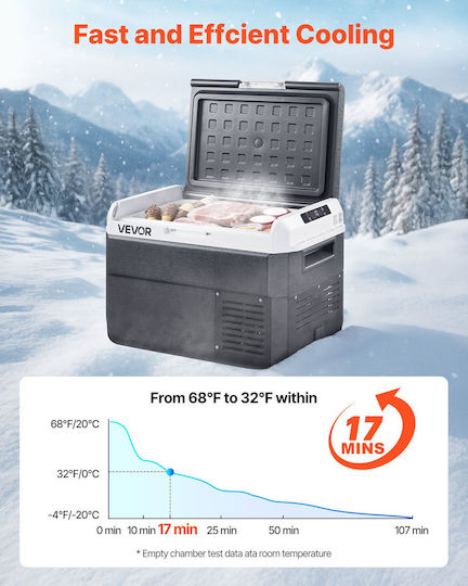 Vevor Tragbarer Kühlschrank 25lt 100-240V / 12V