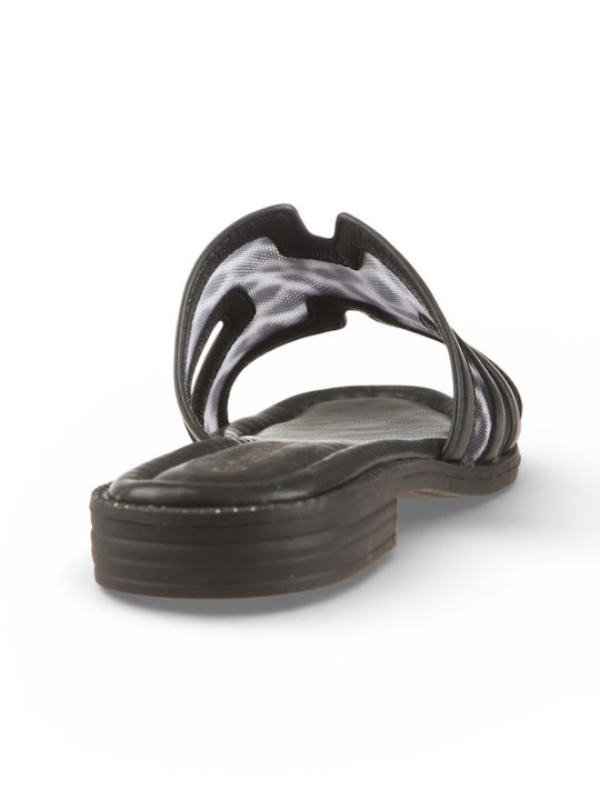 Women's Black Flat Sandals