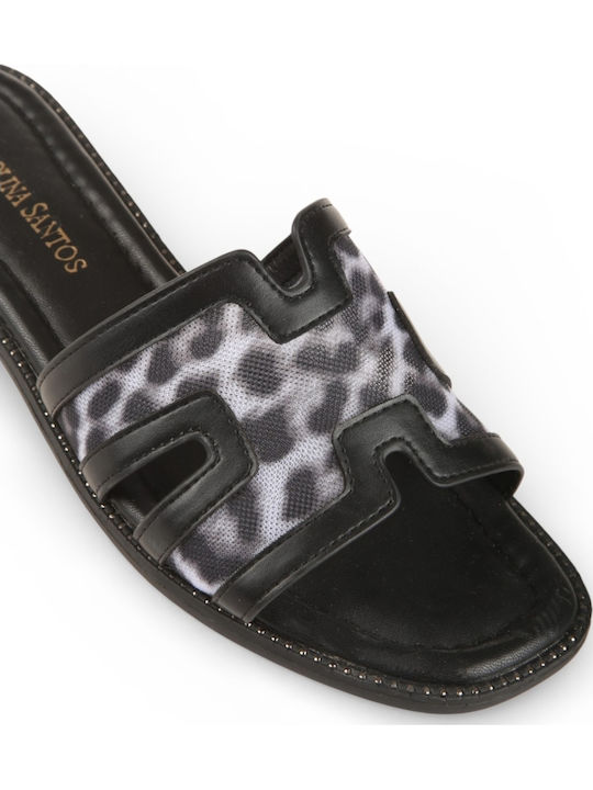 Women's Black Flat Sandals