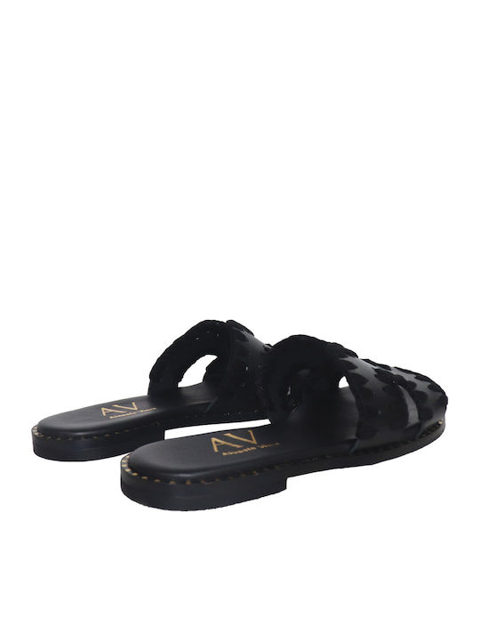 Leather Women's Anatomic Black Sandals
