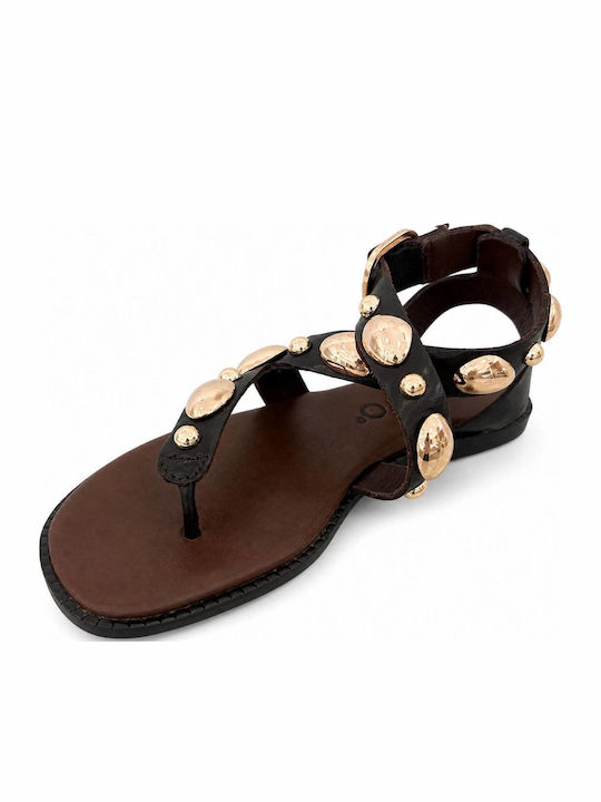 Sandale Casual Damă Din Piele Maro