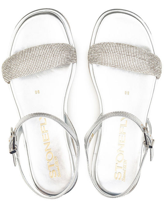 Women's Flat Sandals Silver