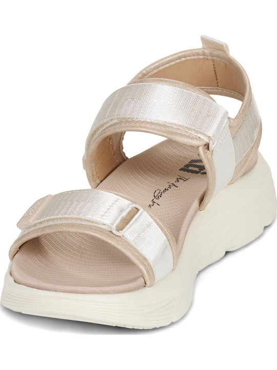 Γυναικεία Σανδάλια Flatforms Μπεζ