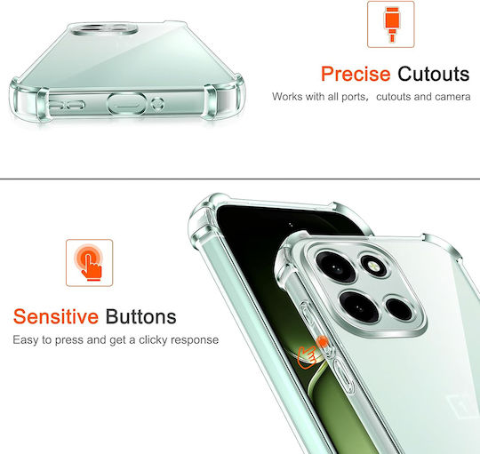 Techsuit Shockproof Clear Silicone Oneplus Nord 6 Clear