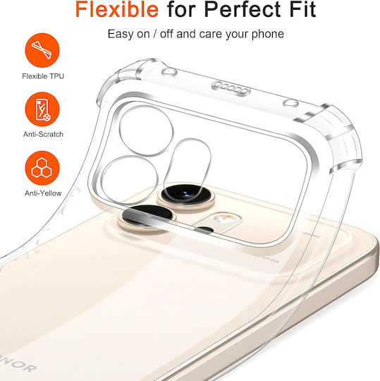 Techsuit Shockproof Clear Silicone Honor 600 Clear