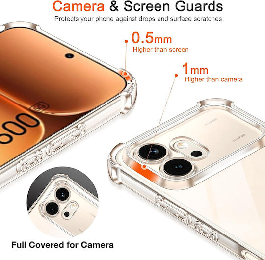 Techsuit Shockproof Clear Silicone Honor 600 Clear