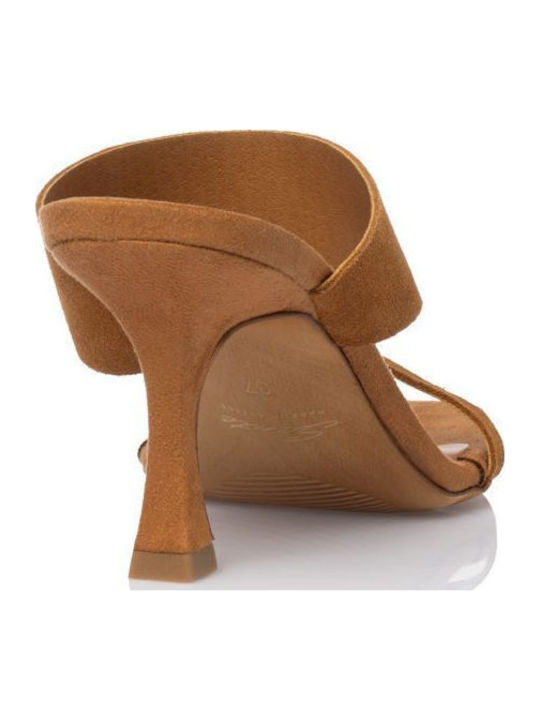 Leather Sandals Tabac Brown