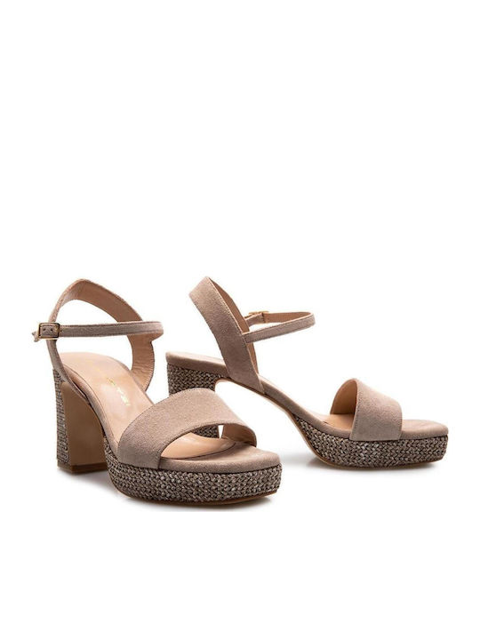 Suede Gray Sandals