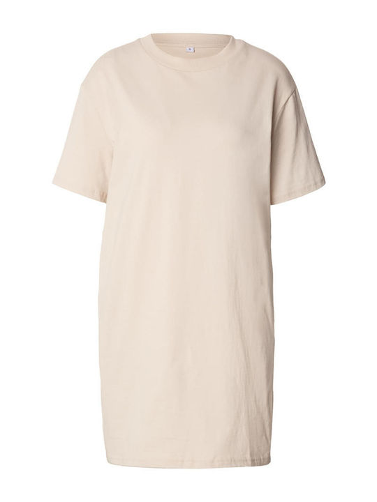 Ladies Summer Mini T-Shirt Dress Cloud