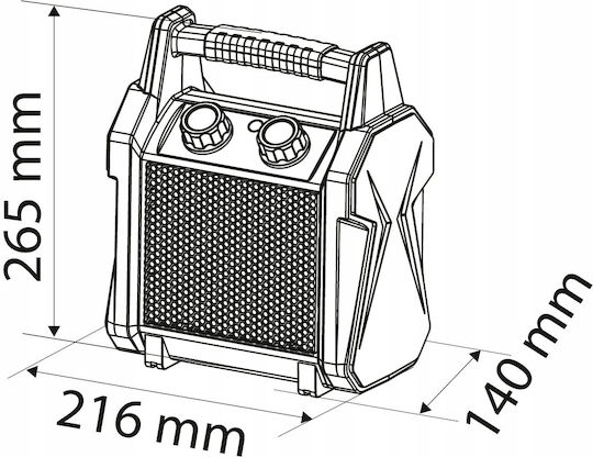 Ceramic Electric Heater Ptc 2kw New Model