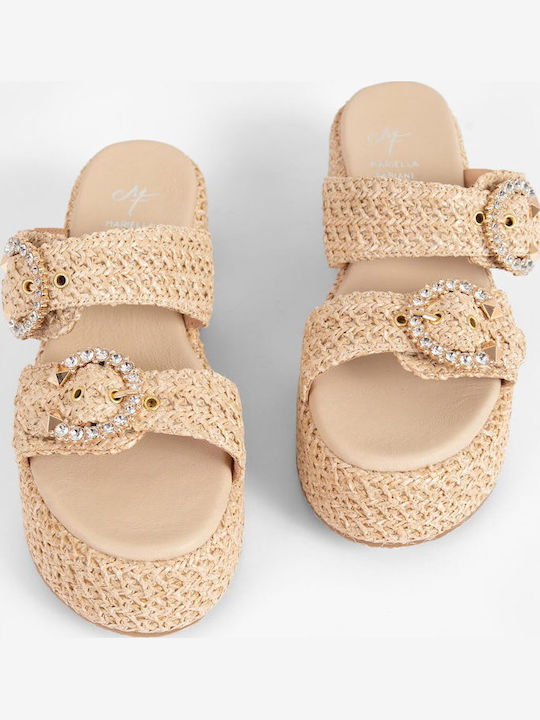 Women's Beige Summer Platforms