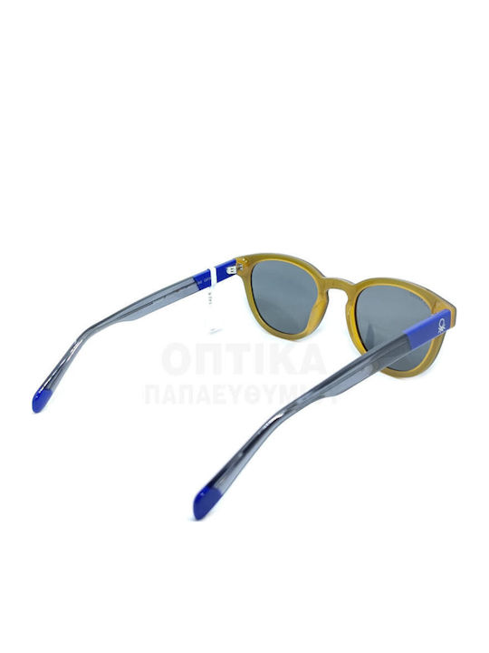 Benetton Unisex Γυαλιά Ηλίου με Μαύρο Σκελετό και Γκρι Polarized Φακό