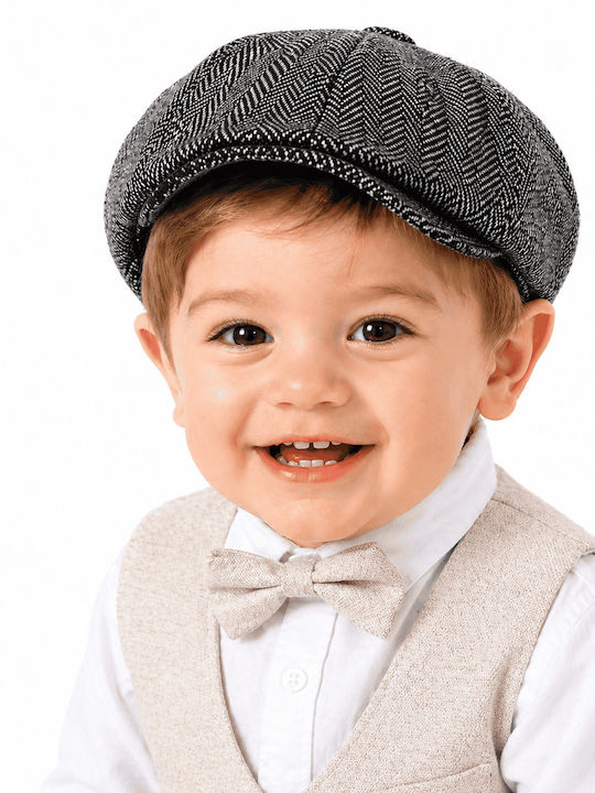 TakTakBaby Kids' Fabric Beret Hat Black