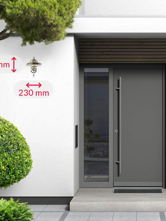Wall-Mounted Outdoor Light E27 IP43 28cm