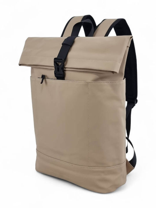 Mcan Waterproof Laptop Backpack 15.6" in Beige Colour M-159
