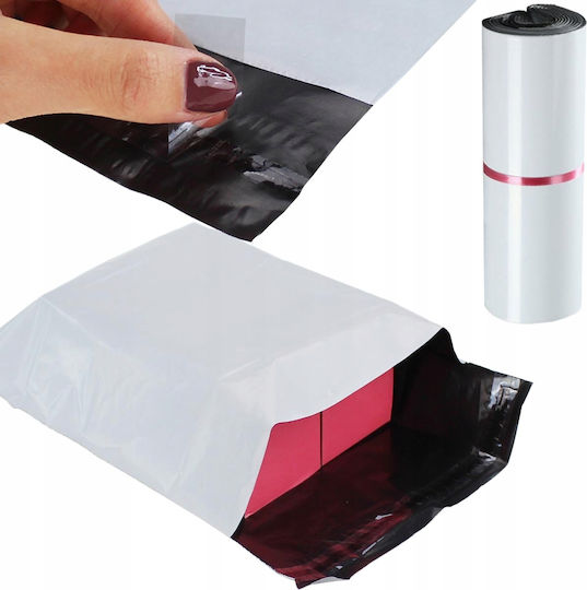 Weiße Verpackungstaschen XL 500x600mm 50 Stück