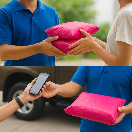 Pink Courier Bags C3 350x450mm 100 Pcs