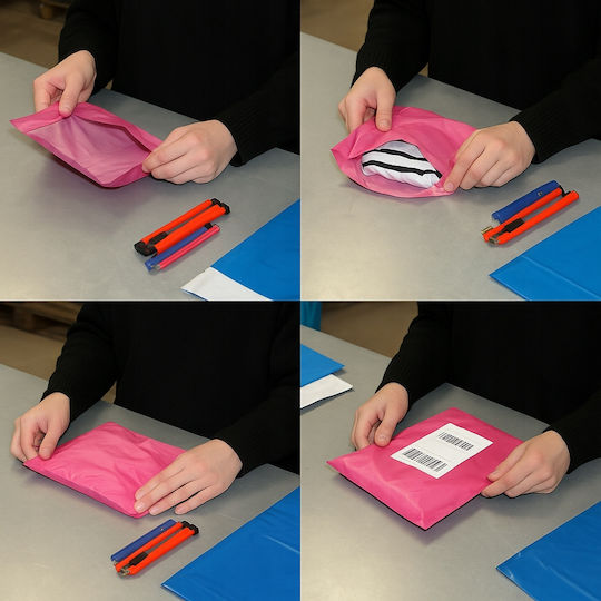 Pink Courier Bags C3 350x450mm 50 Pcs