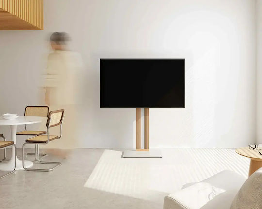 Fitueyes S02N1445A TV Floor Stand up to 65" White