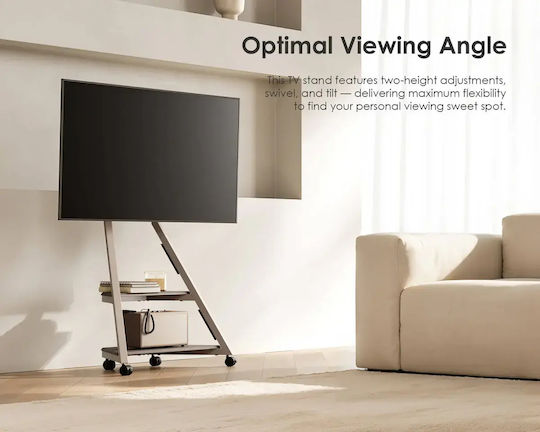 Fitueyes F82F2443C TV-Halterung Boden bis 65" Grau