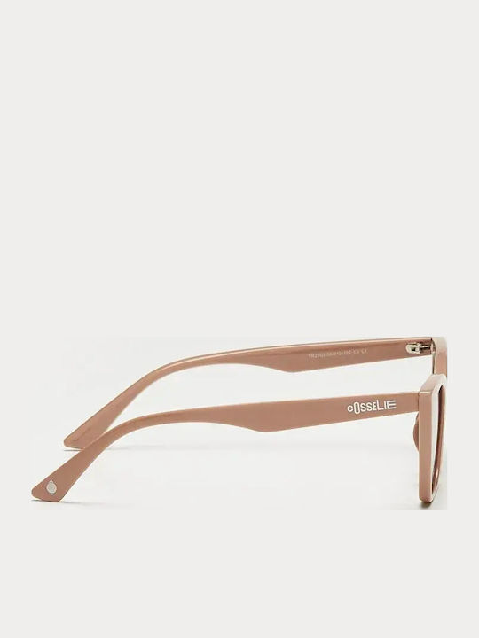 Cosselie Sarah Woman Sunglasses with Beige Frame and Beige Polarized Lens