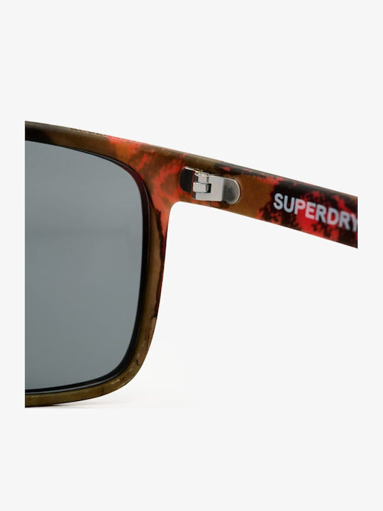 Superdry Unisex Sunglasses with Orange Frame and Orange Mirror Lens M9710065A-G1E