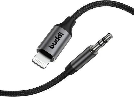 Buddi Flex 3.5mm to Lightning Cable Μαύρο 2m