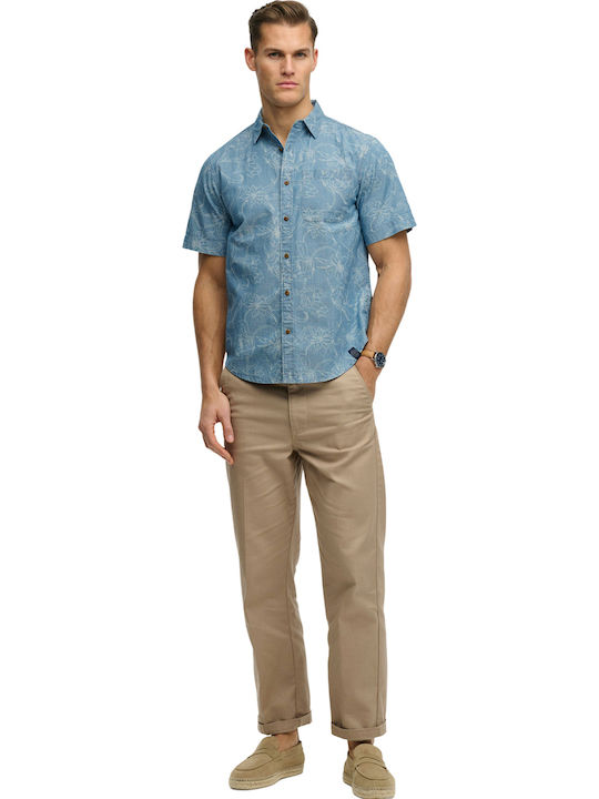 Loom Short Sleeve Shirt Floral Kbi/nouveau Navy Floral Dot