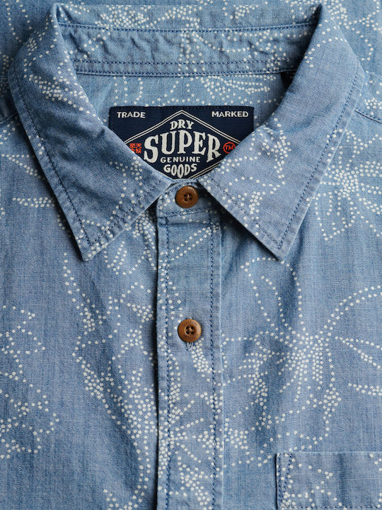 Loom Short Sleeve Shirt Floral Kbi/nouveau Navy Floral Dot